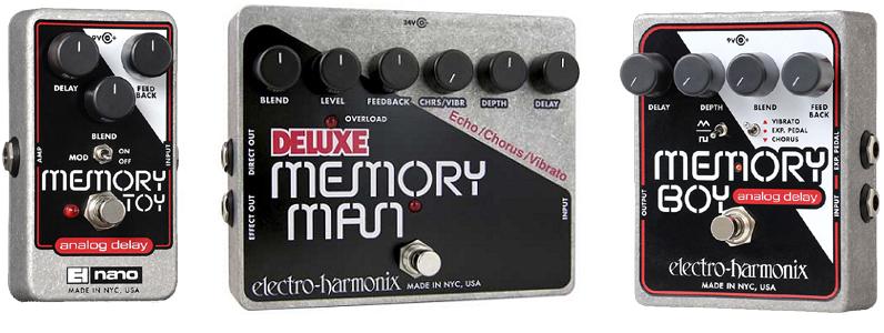 Electro-Harmonix Memory Boy Toy Analog Delay Guitar Pedals